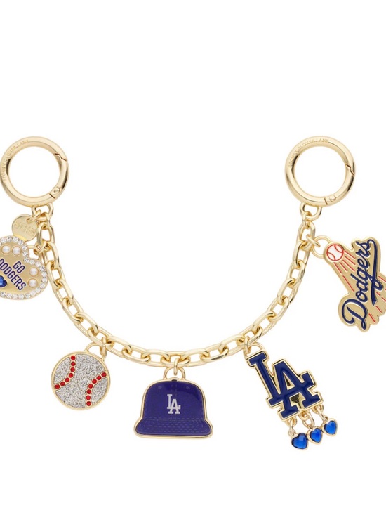 Stoney Clover Lane Accessories - Stoney Clover Lane Gold Dodgers Charm Bracelet with Blue & Red Accents